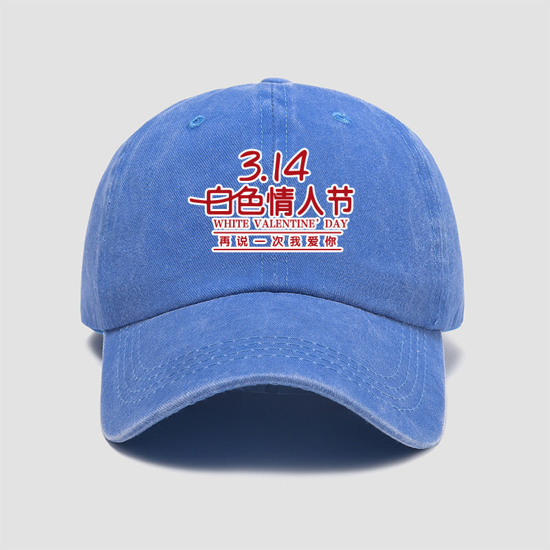 Wholesale March 14th White Day Say I Love You Again Hat Baseball Cap